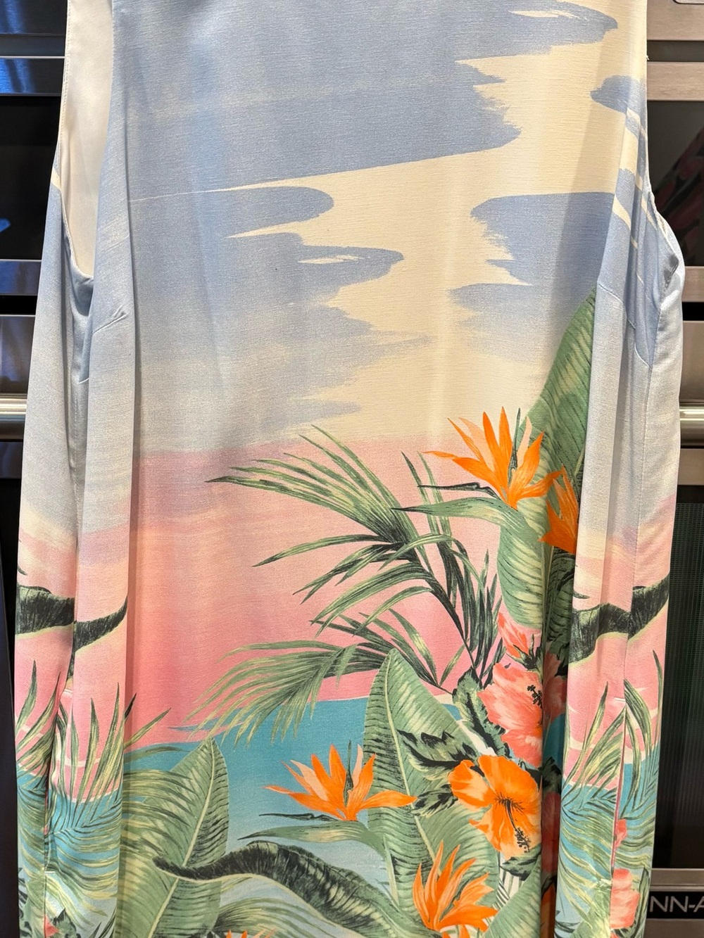 Tommy Bahama Tropical Midi Dress — Pink, Orange & Green